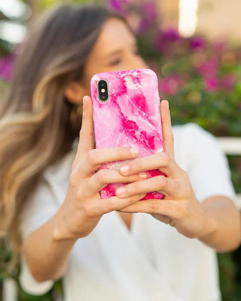 Pretty in Pink | Hot Pink Marble Case