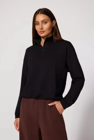 Serenity 1/4 Zip - Black