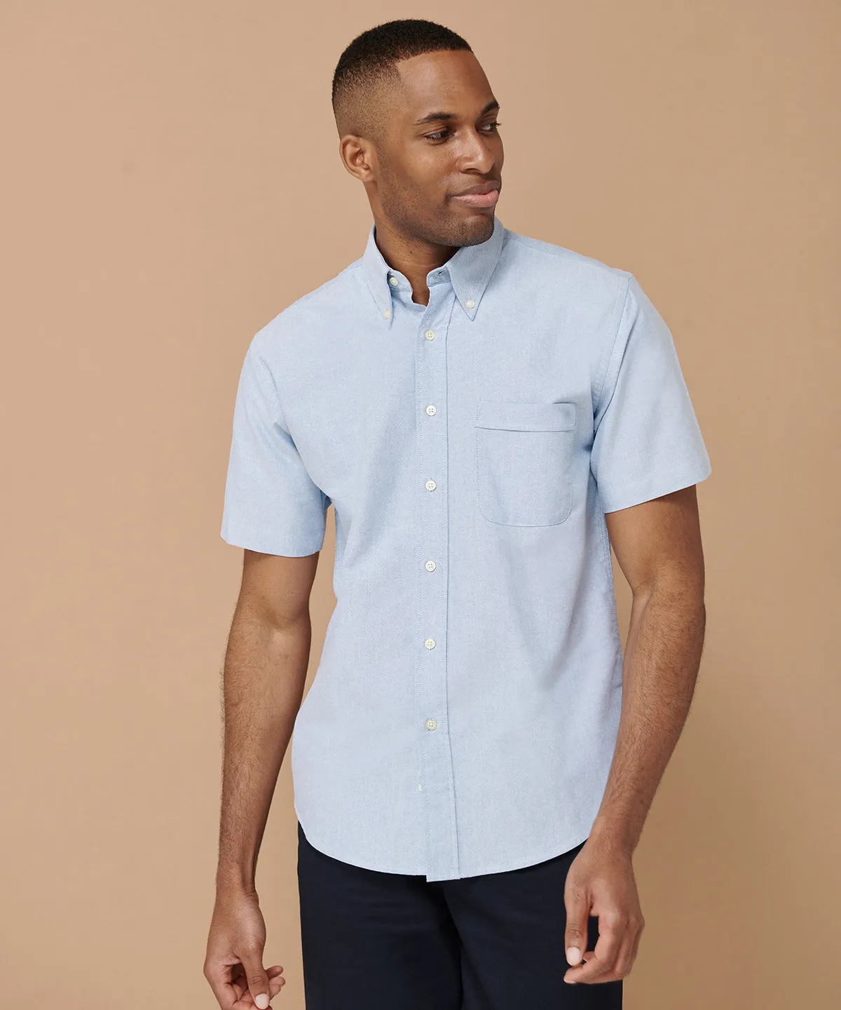 Short sleeve classic Oxford shirt | White