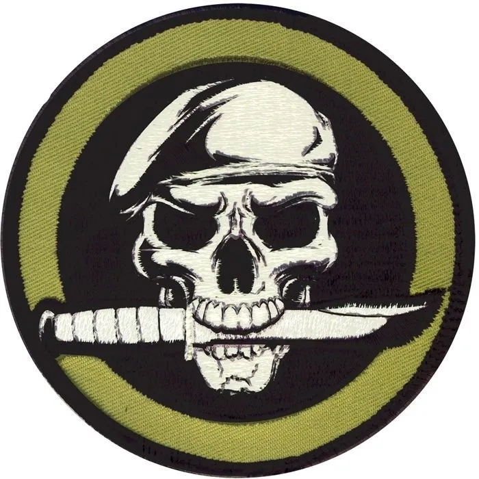 Skull & Knife 3.25" Circe Morale Embroidered Patch