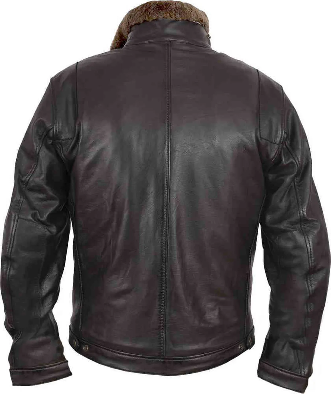 Stylish Motorcycle Leather Jacket with shearling Fur