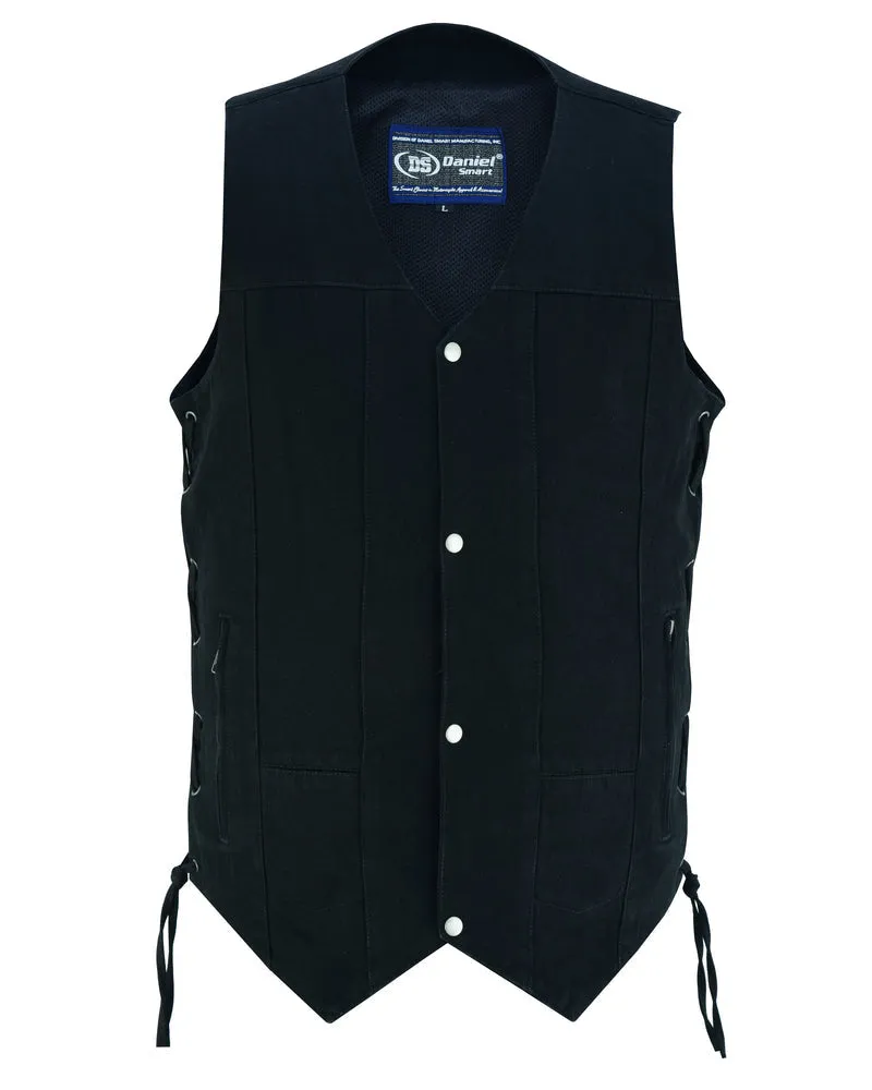 TALL Men's Ten Pocket Denim Utility Vest - TALL