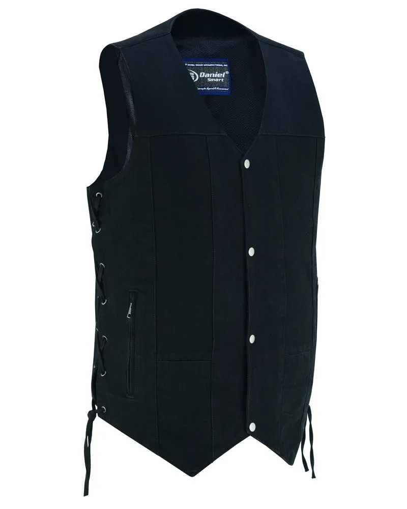 TALL Men's Ten Pocket Denim Utility Vest - TALL