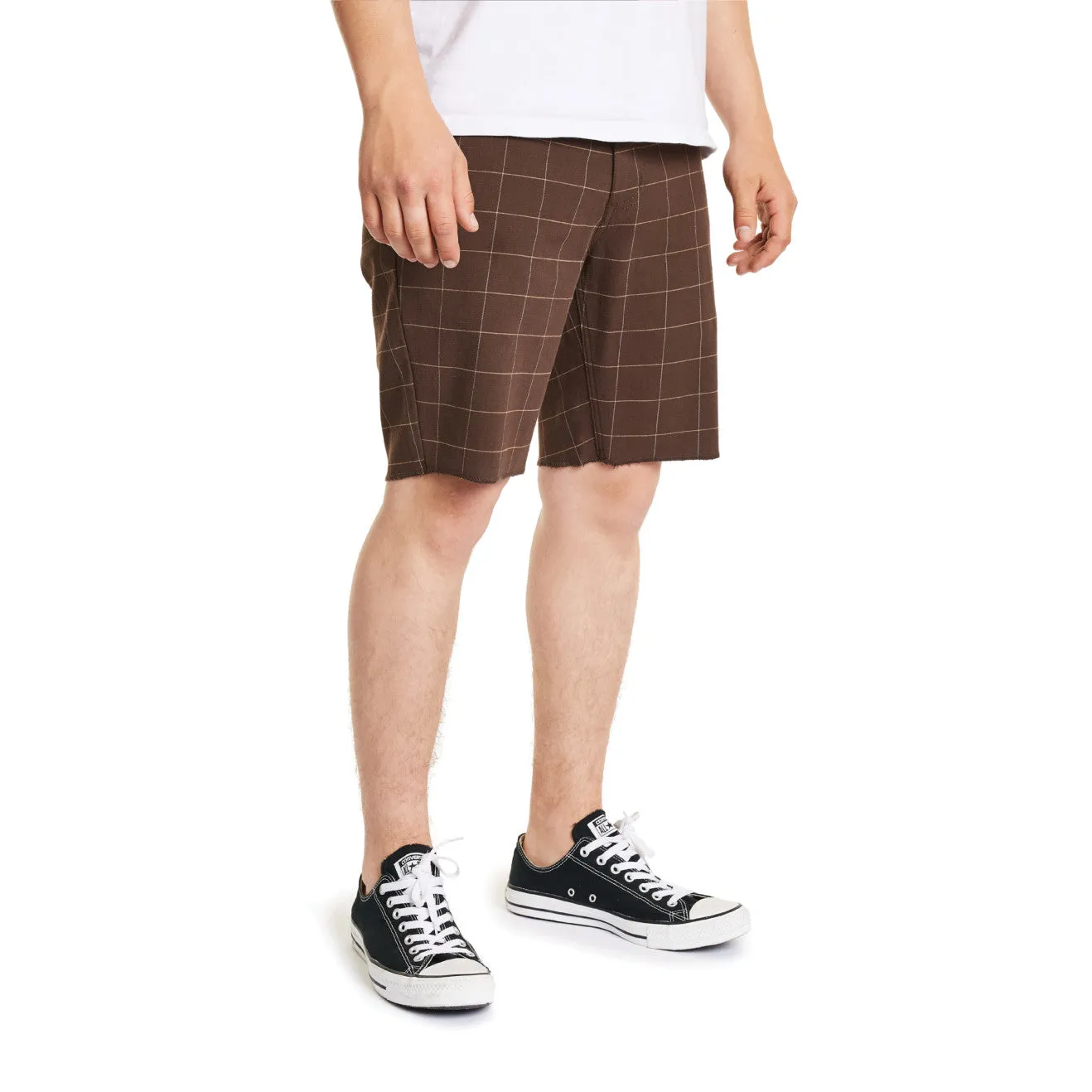 Toil II Short - Brown Plaid