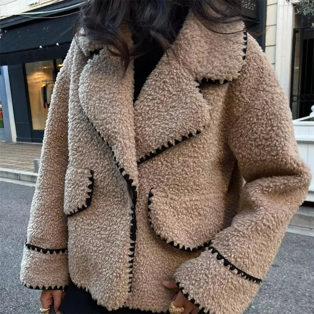 Trimmed Teddy Coat