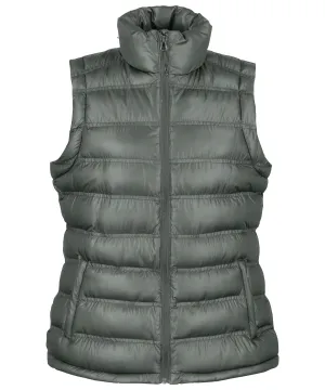 Womens ice bird padded gilet | Frost Grey