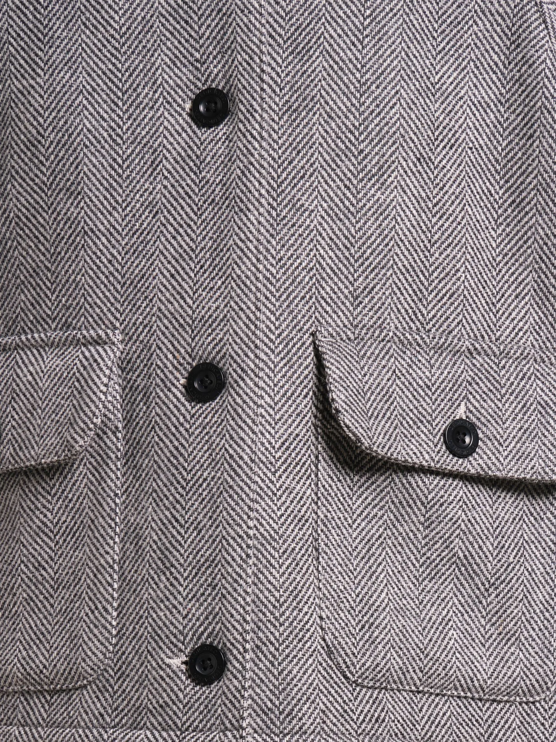 Wool Jacket Nabben Herringbone Grey | Dedicated