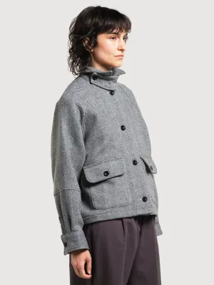 Wool Jacket Nabben Herringbone Grey | Dedicated