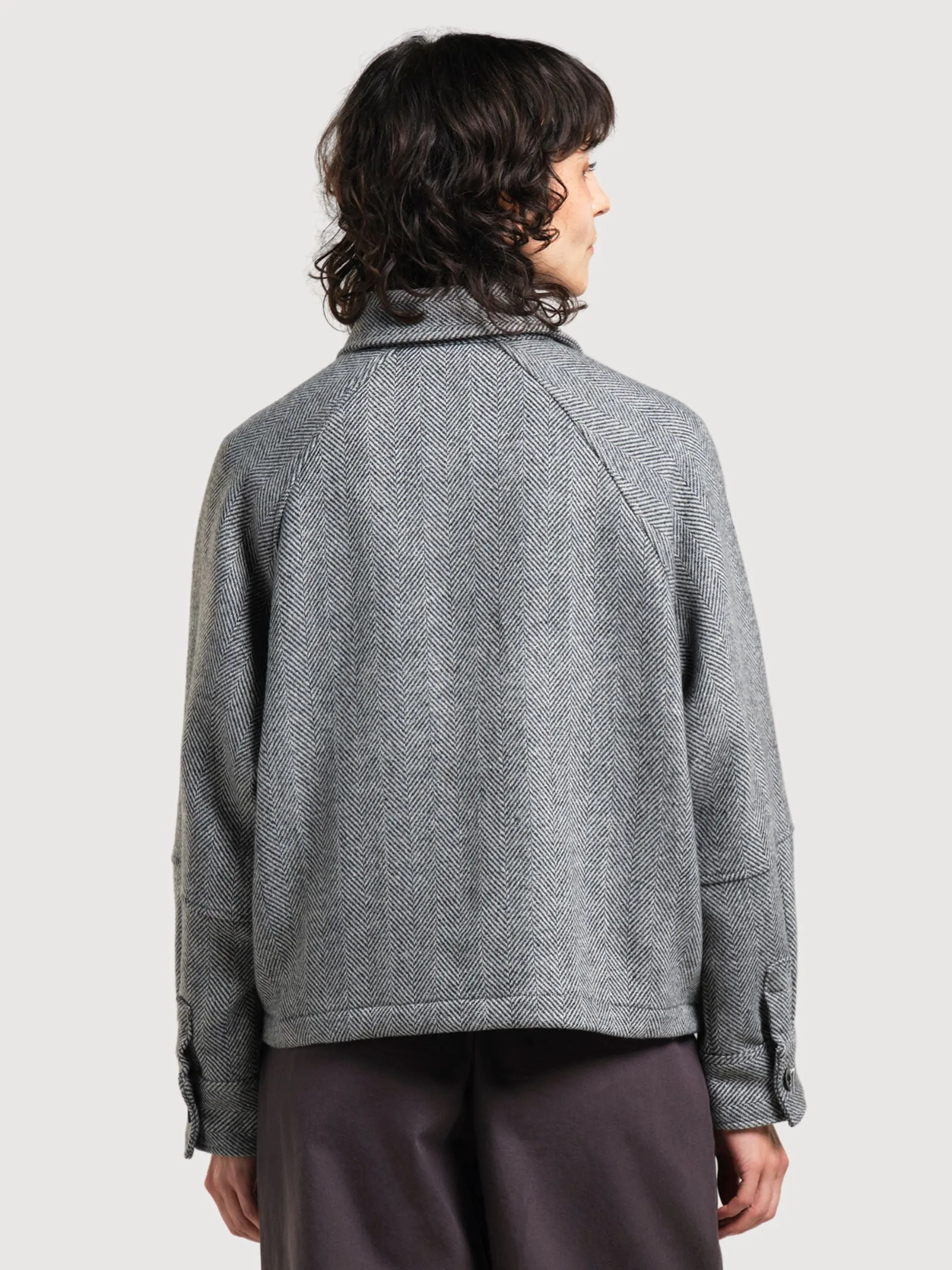 Wool Jacket Nabben Herringbone Grey | Dedicated